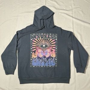 SOFT! Fleece-lined hoodie, Washed but never worn. Size XS. “Kindness” Butterfly